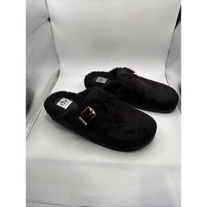 Dolce Vita Anina Cozy Mules Women's Black Lined  Slip-On Comfort Size 10